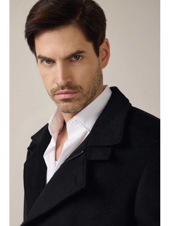 Lancerto Lancerto Płaszcz zimowy Vernol PC073225000017 Czarny Regular Fit