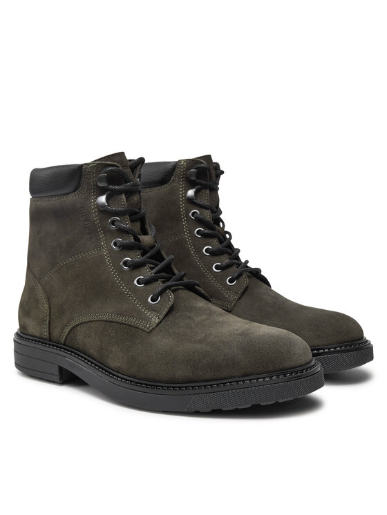 Tommy Hilfiger Tommy Hilfiger Zimske čizme Outdoor Suede FM0FM05193 Zelena
