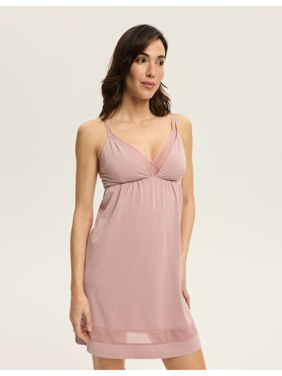 Esotiq Esotiq Koszula nocna 43271 Różowy Regular Fit