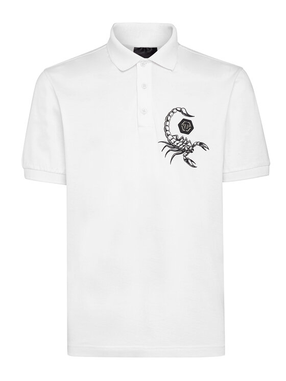 PHILIPP PLEIN PHILIPP PLEIN Polo 5425 Bianco Slim Fit