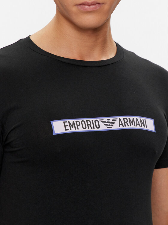 Emporio Armani Underwear Emporio Armani Underwear Marškinėliai 111035 4R517 00020 Juoda Slim Fit