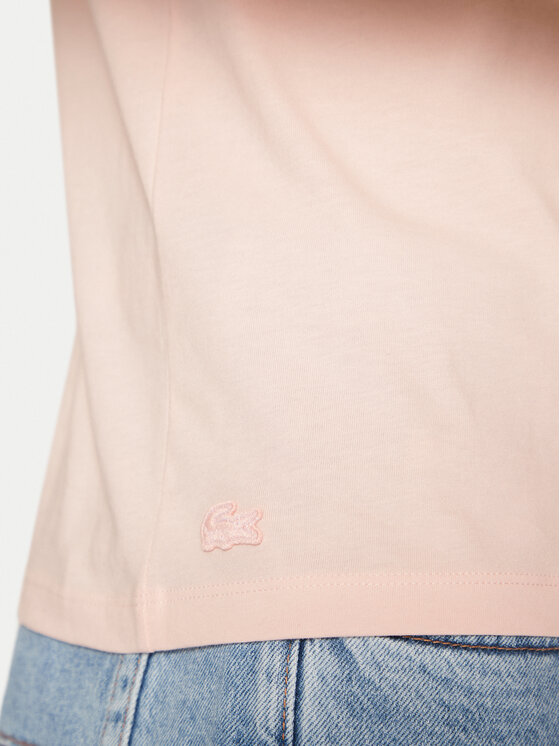 Lacoste Lacoste T-Shirt TH5231 Różowy Regular Fit