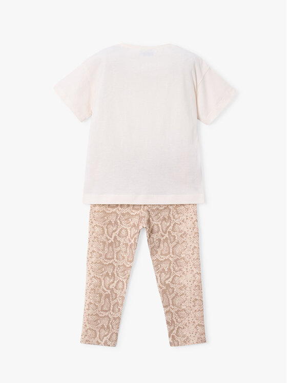 Mayoral Mayoral Póló és leggins szett 3727 Bézs Regular Fit