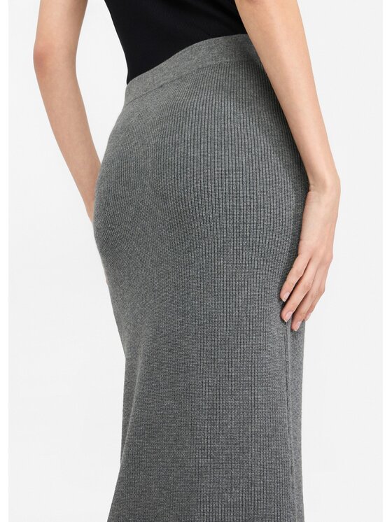 Liu Jo Liu Jo Spódnica maxi MF5372MS99E02050 Szary Slim Fit