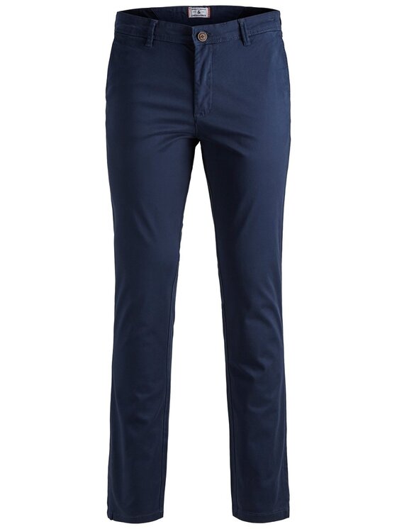 Jack & Jones Jack & Jones Chino nohavice Marco 12150148 Tmavomodrá Slim Fit