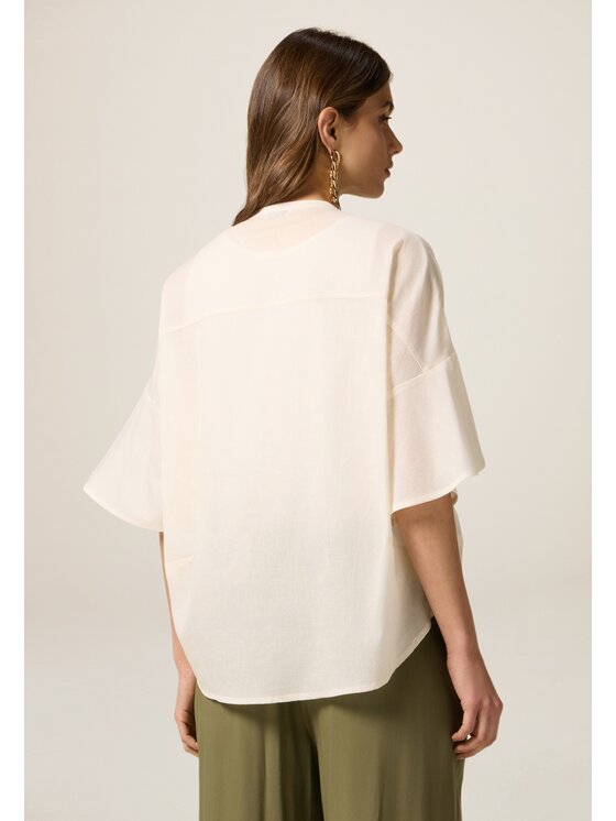 Oltre Oltre Camicia 5202J000756N002 Bianco Over Fit