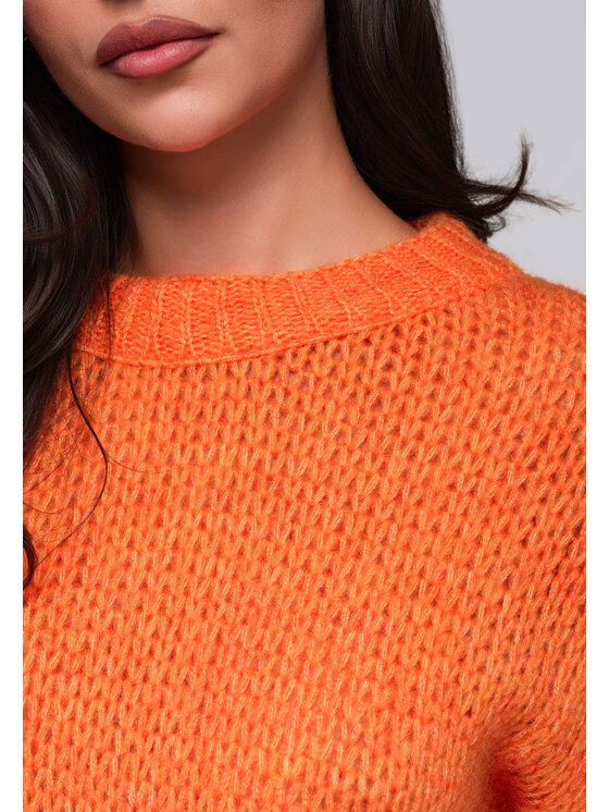 Ombre Ombre Svetr LW-SWSW-0107 Oranžová Oversize