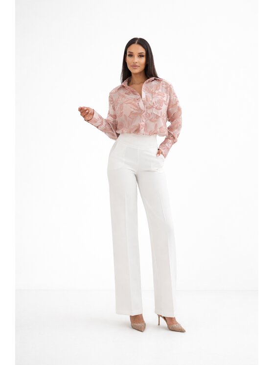 LilaLou LilaLou Koszula Cuba Libre Różowy Regular Fit