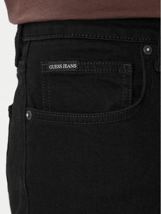 Guess Jeans Guess Jeans Jeans hlače M6BA1B D1832 Črna Straight Leg