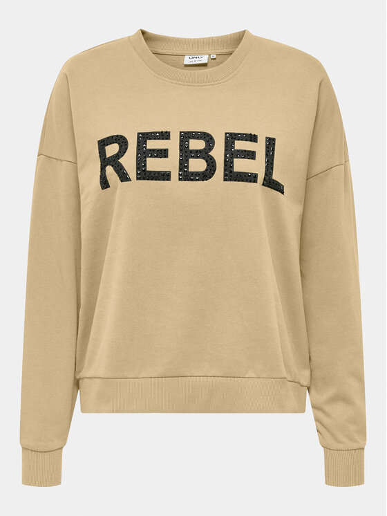 ONLY ONLY Світшот Coco 15310260 Бежевий Regular Fit