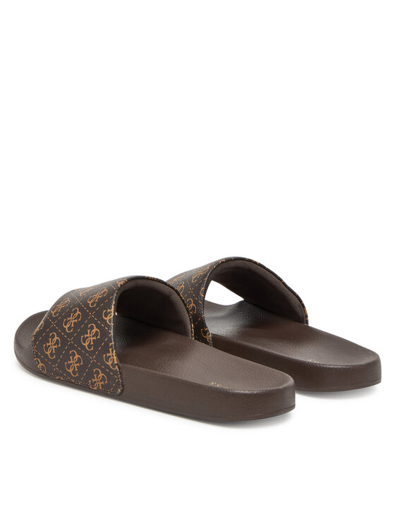 Guess Guess Klapki FMJTOKELE19 Brązowy