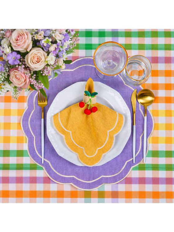 Roseberry Home Roseberry Home Obrus Rainbow Gingham Kolorowy
