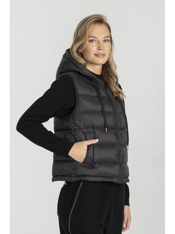 Deni Cler Milano Deni Cler Milano Bezrękawnik T-DC-9064-E5-40-90-1 Czarny Regular Fit