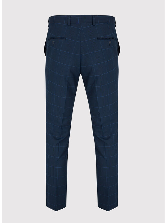 Pako Lorente Pako Lorente Spodnie garniturowe P22SF-6G-014 Granatowy Slim Fit