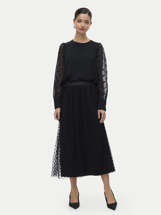 Vero Moda Vero Moda Bluse Alva 10337474 Schwarz Regular Fit