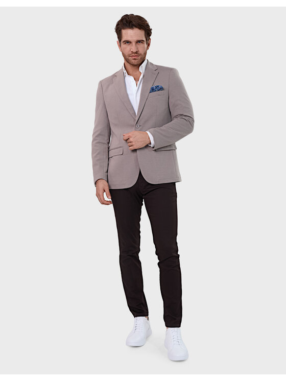 Evenemen Evenemen Marynarka Tuscan Beżowy Slim Fit