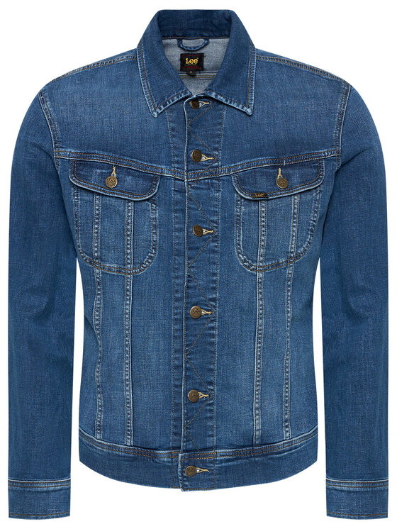 Lee Lee Giacca di jeans Rider L89RNLQN 112123891 Blu scuro Slim Fit