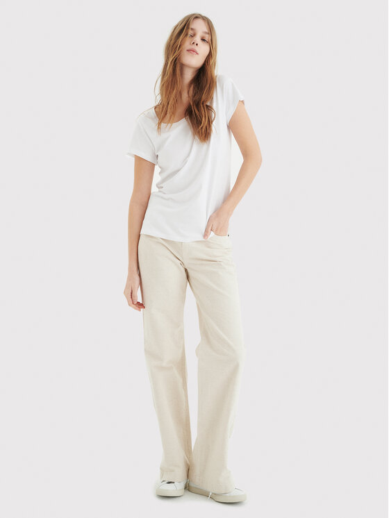 InWear Tricou Rena 30100782 Alb Tight Fit