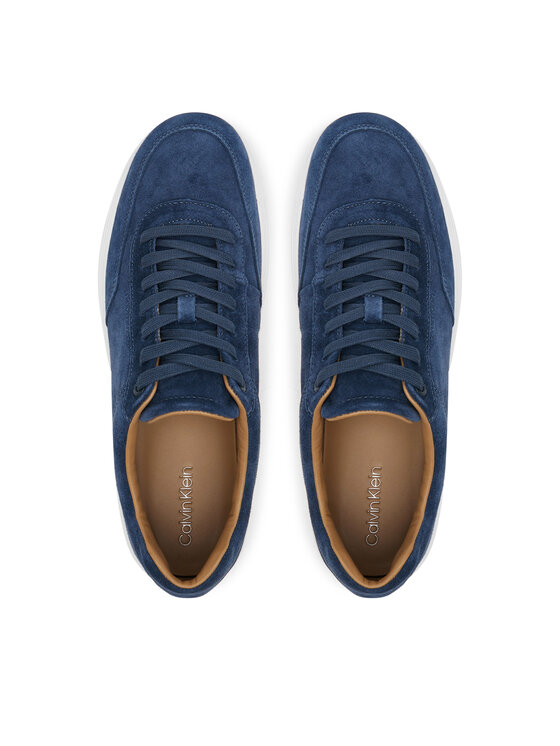Calvin Klein Calvin Klein Sneakersy Clean Cup Low Laceup Oxf Su HM0HM01880 Granatowy