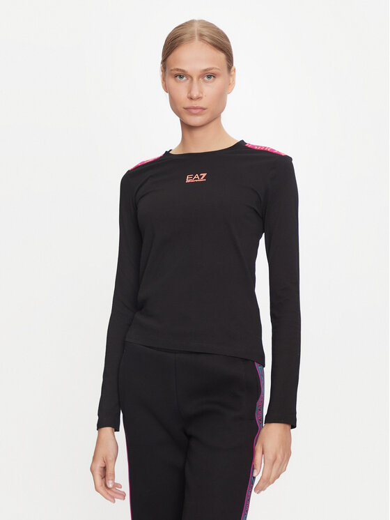 EA7 Emporio Armani EA7 Emporio Armani Bluză 6DTT16 TJLOZ 1200 Negru Regular Fit