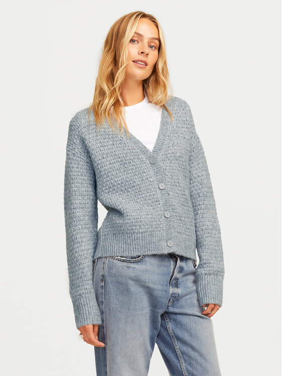 JJXX Kardigán Aden 12261488 Sivá Regular Fit
