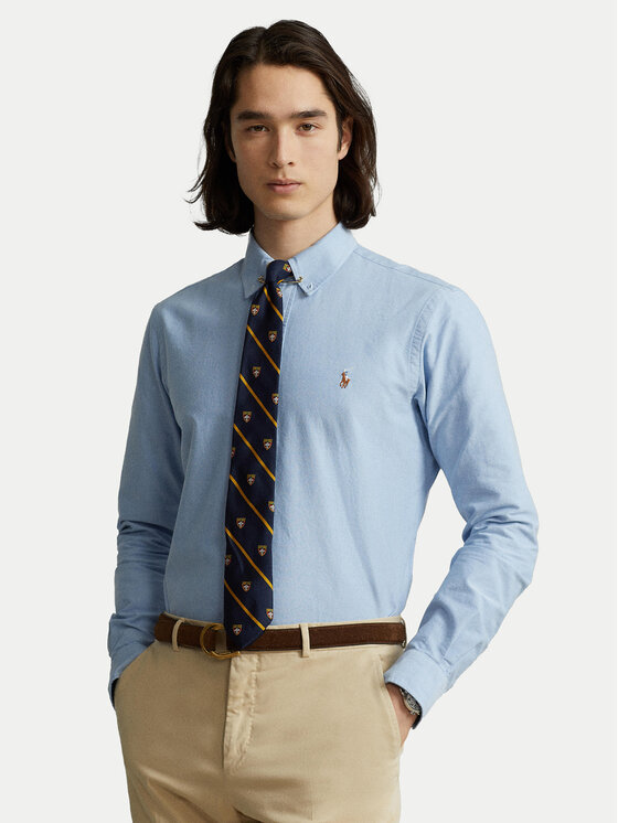 Polo Ralph Lauren Polo Ralph Lauren Košile Cupdppcs 710792041002 Světle modrá Custom Fit