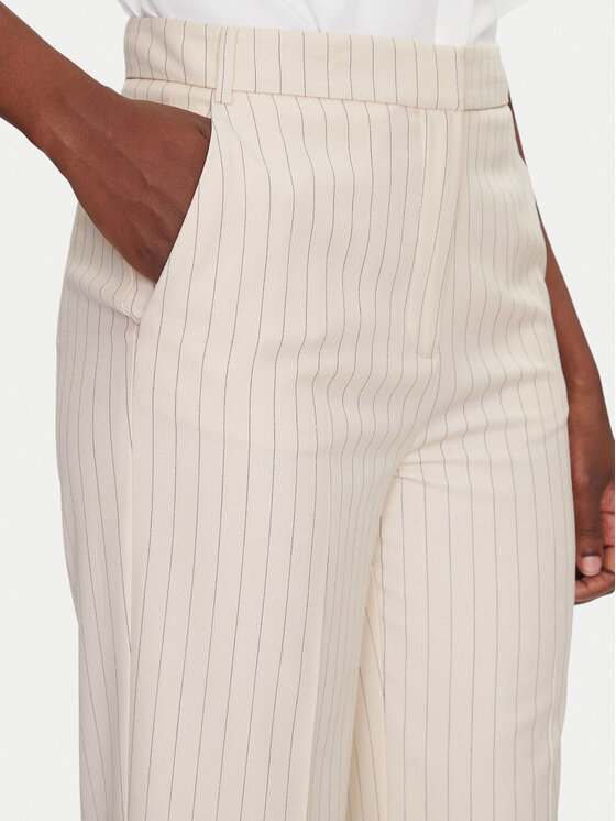Morgan Morgan Pantaloni din material 251-PVIVI.F M Écru Regular Fit