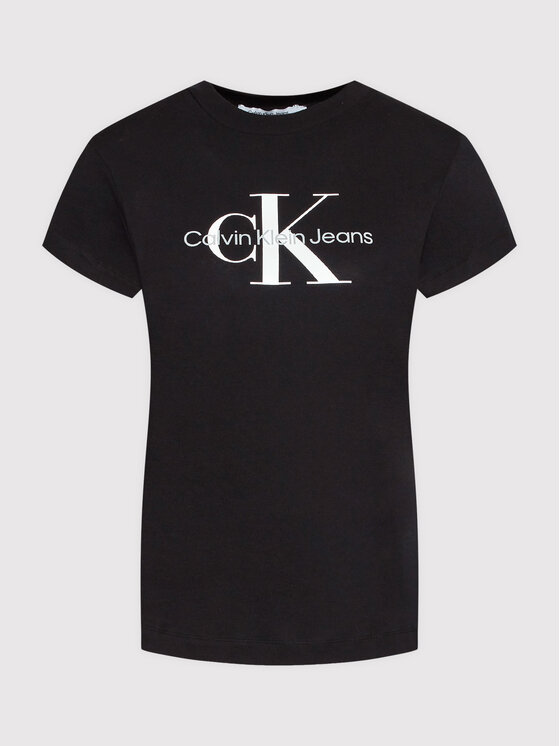 Calvin Klein Jeans Calvin Klein Jeans Póló J20J219142 Fekete Regular Fit