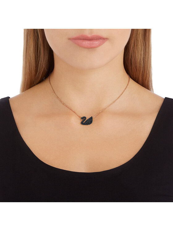 Swarovski Swarovski Naszyjnik Iconic Swan 5204134 Różowe złoto