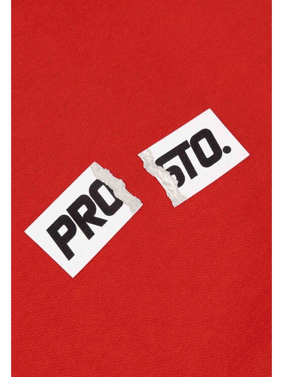 PROSTO. PROSTO. Bluza Crack Box Czerwony Regular Fit
