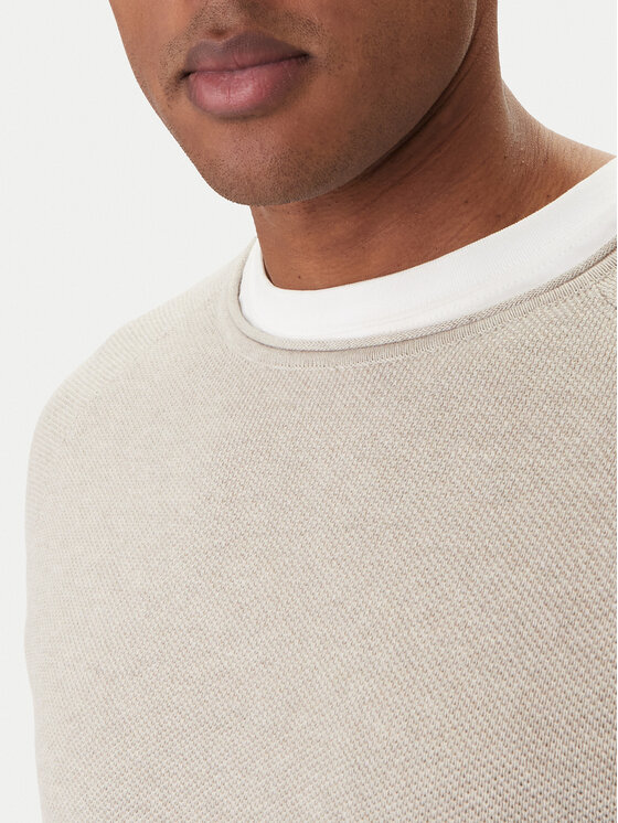 Jack & Jones Jack & Jones Svetr Hill 12157321 Béžová Regular Fit