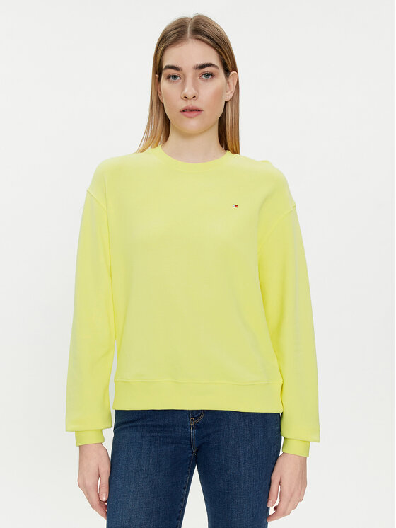 Tommy Hilfiger Mikina Flag WW0WW41246 Žltá Regular Fit