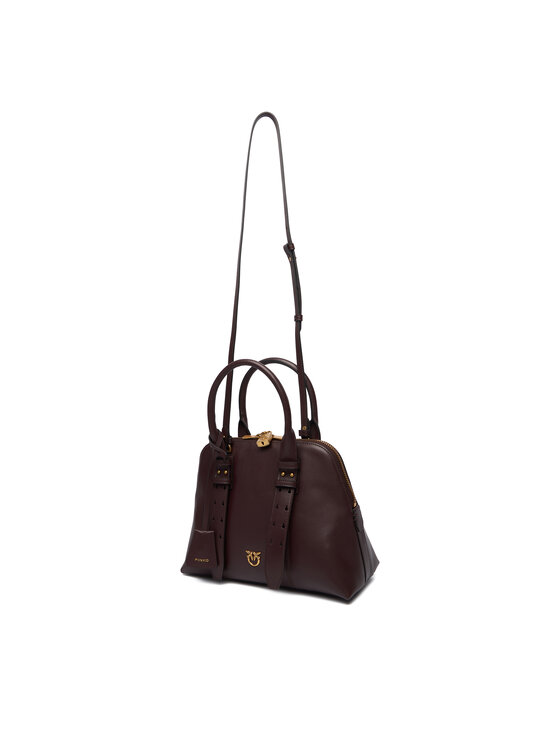 PINKO PINKO Borsetta Bowling Bag Medium AI 25-26 PLTT 105906 A0QO Bordeaux