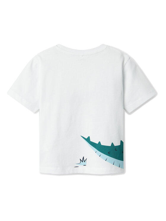 NAME IT NAME IT T-Shirt Helge 13238145 Bílá Regular Fit