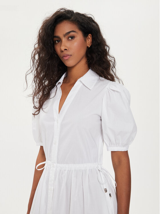 Liu Jo Liu Jo Krekla kleita MA4084 T4853 Balts Regular Fit