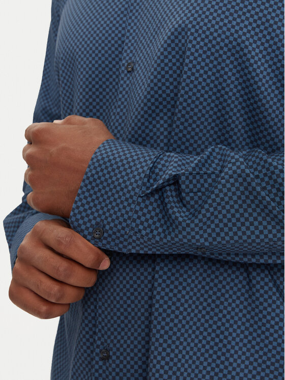 Sisley Sisley Marškiniai 535VSQ03S Mėlyna Regular Fit