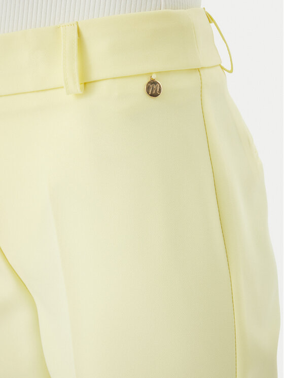 Maryley Maryley Текстилни панталони 26EB52Z/43LE Светложълт Regular Fit