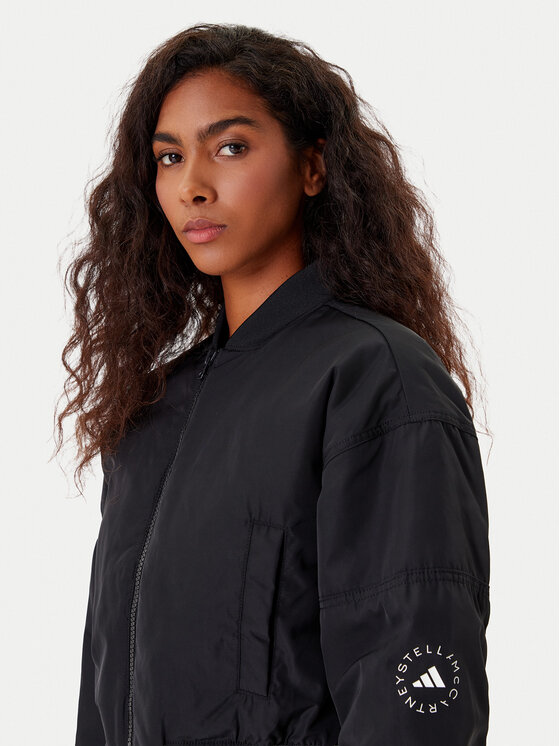 adidas by Stella McCartney adidas by Stella McCartney Kurtka bomber True Nature JF6030 Czarny Loose Fit
