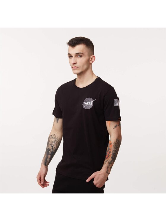 Alpha Industries Alpha Industries Tričko SPACE SHUTTLE T 03 Čierna Classic Fit