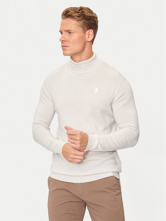 Rollkragenpullover KARL LAGERFELD, Größe L Beige 655058 544399