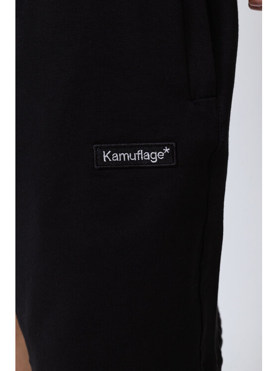 Kamuflage Kamuflage Szorty materiałowe Hellfire Czarny Regular Fit