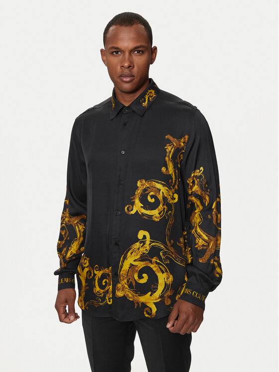 Versace Jeans Couture Košeľa 76GAL2RW Čierna Regular Fit