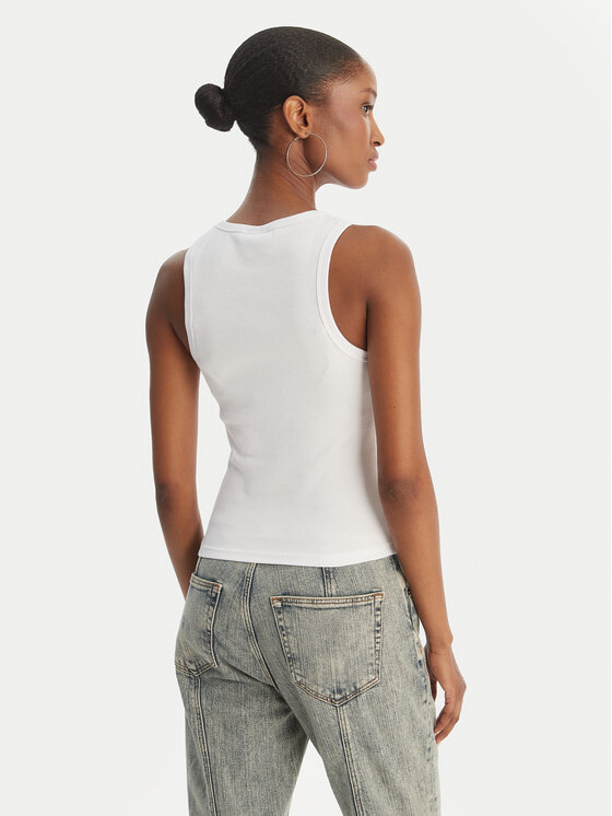 Juicy Couture Juicy Couture Top Gothic Crown JCBLV126807 Bianco Slim Fit