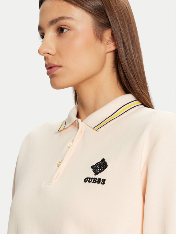 Guess Guess Felpa V5RQ01 KCLD1 Écru Regular Fit
