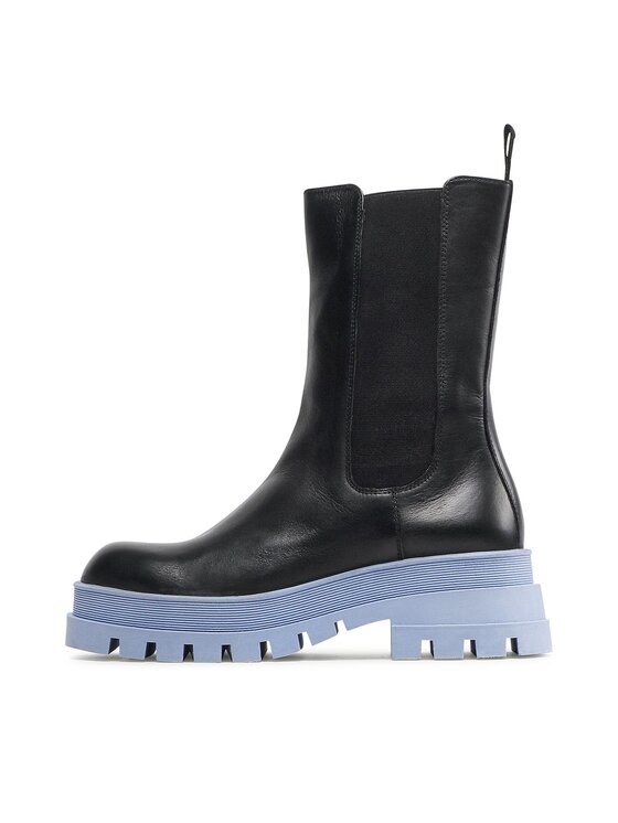 Badura Badura Klassische Stiefeletten INES-02 Schwarz