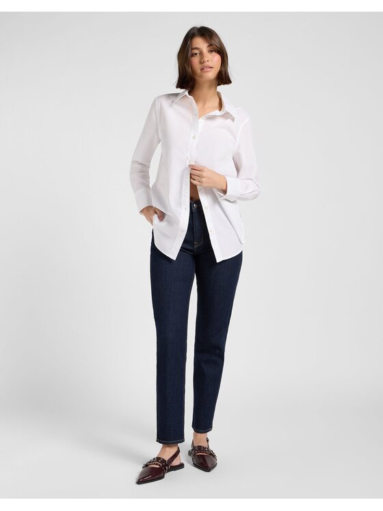 Lee Lee Koszula CLASSIC SHIRT Biały Regular Fit
