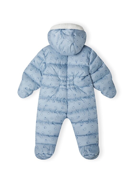 minoti minoti Kombinezon zimowy 21babysnow3b Błękitny Regular Fit