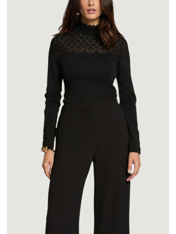 Morgan De Toi Morgan De Toi Maglione 252-MOC Nero Geometric Fit