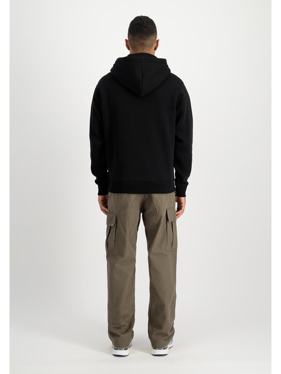 Alpha Industries Alpha Industries Mikina Basic Big Logo TPU Hoodie Čierna Regular Fit