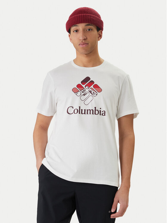 Columbia Tricou Graphic 2155031 Alb Regular Fit